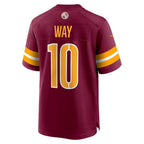 W.Commanders #10 Tress Way Burgundy CONTON Game Jersey