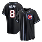 Chicago Cubs #8 Ian Happ Player Black CONTON Fashion Out Game Stitched Jerseys