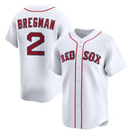 Boston Red Sox #2 Alex Bregman White CONTON 2024 Home Limited Stitched Jersey