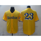Boston Red Sox #23 No name Yellow CONTON Game 2021 Jerseys
