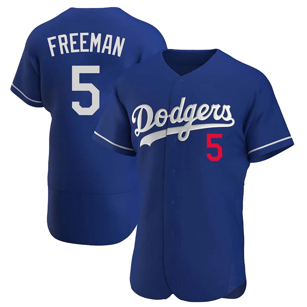 Los Angeles Dodgers #5 Freddie Freeman Player Royal CONTON Limited Elite Home Stitched Jerseys