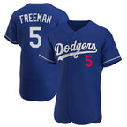 Los Angeles Dodgers #5 Freddie Freeman Player Royal CONTON Limited Elite Home Stitched Jerseys