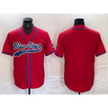 Toronto Blue Jays Blank Red CONTON Cool Base Stitched Jersey