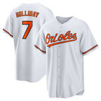 Baltimore Orioles #7 Jackson Holliday White CONTON Home Replica Player Jersey