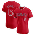 Los Angeles Angels #6 Anthony Rendon Player Red CONTON Home Limited Elite Stitched Jerseys
