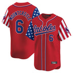 Baltimore Orioles #6 Ryan Mountcastle Player Red CONTON Independence Day Vapor Premier Limited Home Game Stitched Jerseys