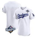 Los Angeles Dodgers Blank Player White CONTON Limited Elite Home World Series Stitched Jerseys