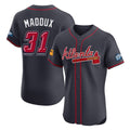 Atlanta Braves #31 Greg Maddux Player Navy CONTON 2025 Speedway Classic Limited Elite Home Game Stitched Jerseys