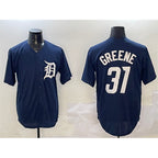 Detroit Tigers #31 Riley Greene Navy CONTON Cool Base Stitched Jersey