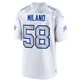 B.Bills #58 Matt Milano 2025 Rivalries Collection Game Jersey - White CONTON