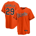 Baltimore Orioles #29 Samuel Basallo Player Orange CONTON Home Game Stitched Jerseys