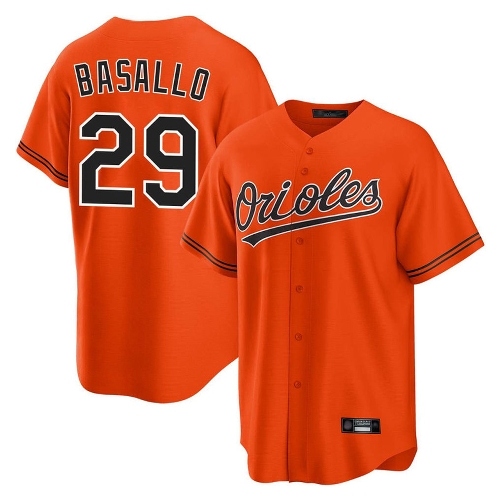 Baltimore Orioles #29 Samuel Basallo Player Orange CONTON Home Game Stitched Jerseys