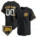 Custom Chicago Cubs 2024 Spring Training Patch Vapor Premier Limited Jersey V2 ¨C All Stitched-Black CONTON