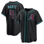 Arizona Diamondbacks #4 Ketel Marte Black CONTON Alternate Replica Jersey
