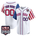 Custom Boston Red Sox America 250 Edition Vapor Premier Limited White CONTON Stitched Jerseys