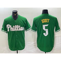 Philadelphia Phillies #5 Bryson Stott Green CONTON 2024 City Connect Stitched Jersey