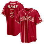 Texas Rangers #5 Corey Seager Red CONTON 2026 City Connect Stadium Jersey