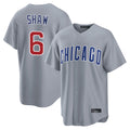 Chicago Cubs #6 Matt Shaw Player Gray CONTON Home Game Stitched Jerseys