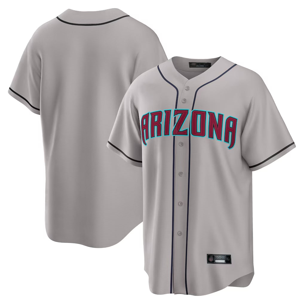Arizona Diamondbacks Gray CONTON Road Home Game Blank Player Stitched Jerseys