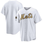 New York Mets Blank White CONTON 2022 All-Star Cool Base Stitched Jersey
