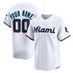 Custom Miami Marlins White CONTON Home Limited Jersey