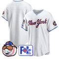 New York Mets Blank White CONTON 2025 Spring Training Stitched Jersey