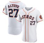 Houston Astros #27 Jose Altuve White CONTON 2022 World Series Flex Base Stitched Jersey