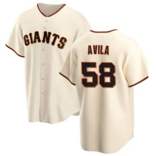 San Francisco Giants #58 Nick Avila Cream CONTON Cool Base Stitched Jersey