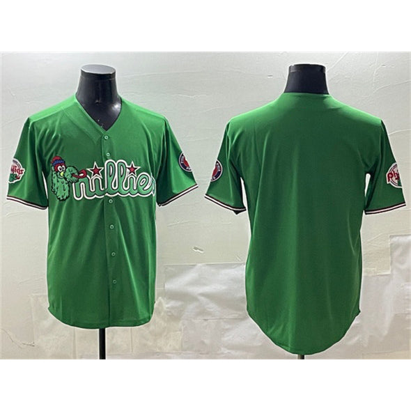 Philadelphia Phillies Blank Green CONTON Phanatic Limited Stitched Jersey 2