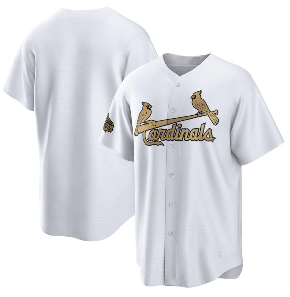St. Louis Cardinals Blank White CONTON 2022 All-Star Cool Base Stitched Jersey
