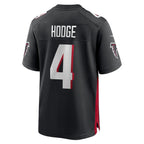 A.Falcons #4 KhaDarel Hodge Black CONTON Team Game Jersey