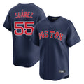 Boston Red Sox #55 Ranger Suarez Player Navy CONTON Limited Home Game Stitched Jerseys1