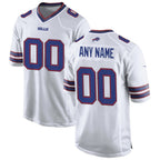 Custom B.Bills White CONTON Game Jersey