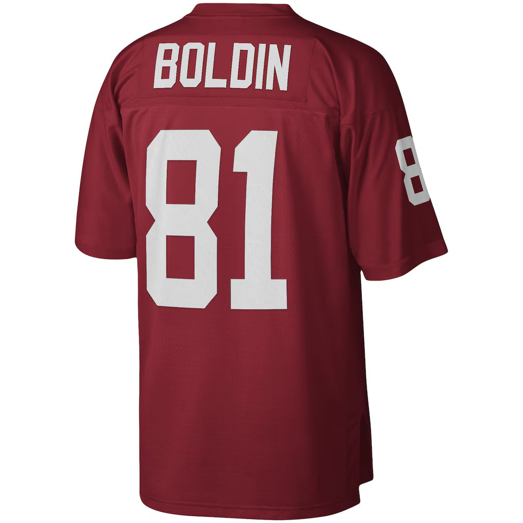 A.Cardinals #81 Anquan Boldin Mitchell & Ness Cardinal CONTON Legacy Replica Jersey