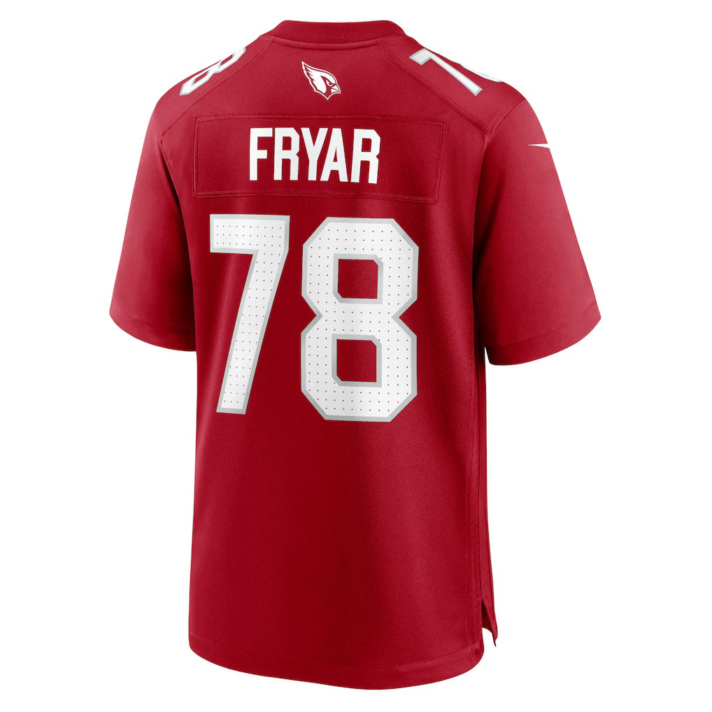 A.Cardinals #78 Josh Fryar Cardinal CONTON Team Game Jersey