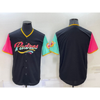 San Diego Padres Blank Black CONTON 2022 City Connect Cool Base Stitched Jersey