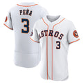 Houston Astros #3 Jeremy Pena 2022 World Series White CONTON Flex Base Stitched Jersey