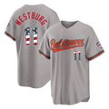 Baltimore Orioles #11 Jordan Westburg Player Gray CONTON USA 250 Fourth of July Home Game Stitched Jerseys