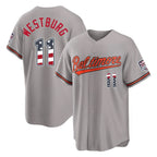 Baltimore Orioles #11 Jordan Westburg Player Gray CONTON USA 250 Fourth of July Home Game Stitched Jerseys