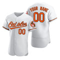 Custom Baltimore Orioles White CONTON 2020 Stitched Flex Base Jersey