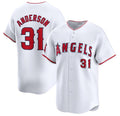 Los Angeles Angels #31 Tyler Anderson White CONTON Home Limited Stitched Jersey