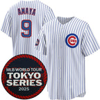 Chicago Cubs #9 Miguel Amaya White CONTON 2025 World Tour Tokyo Series Home Stitched Jersey