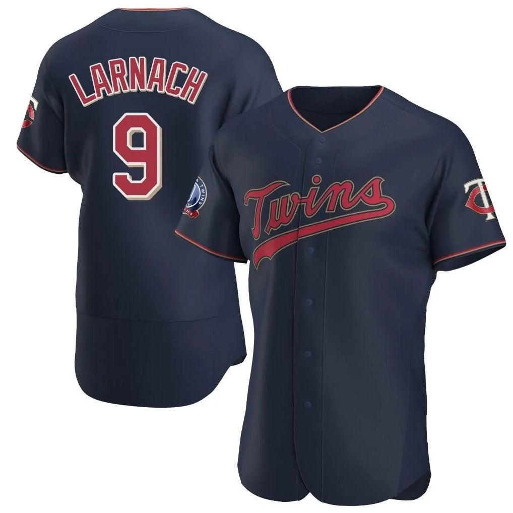 Minnesota Twins #9 Trevor Larnach Player Navy CONTON60th Home Limited Elite Stitched Jerseys
