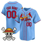 Custom St. Louis Cardinals x One Piece Blue CONTON Vapor Premier Limited Jersey - Stitched