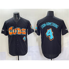 Chicago Cubs #4 Pete Crow-Armstrong Black CONTON 'Graffiti North Side Edition' Vapor Premier Limited Stitched Jersey