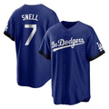 Los Angeles Dodgers #7 Blake Snell Player Royal CONTON City Connect Home Game Stitched Jerseys