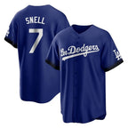 Los Angeles Dodgers #7 Blake Snell Player Royal CONTON City Connect Home Game Stitched Jerseys