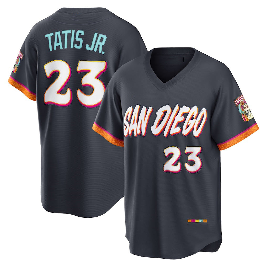 San Diego Padres #23 Fernando Tatis Jr. Obsidian CONTON 2026 City Connect Stadium Jersey