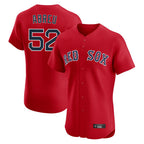 Boston Red Sox #52 Wilyer Abreu Player Red CONTON Limited Elite Home Game Stitched Jerseys1