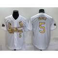 St. Louis Cardinals #5 Albert Pujols Number White CONTON 2022 All Star Stitched Cool Base Jersey